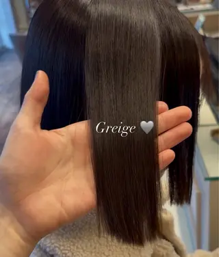 ミディアム 透けカラー.艶髪. 梅田♡midoのヘアスタイル