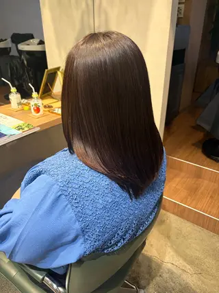 セミロング カラー 岩田 実那のヘアスタイル