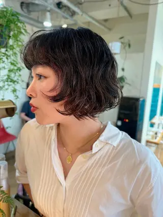 ショート パーマ YUKI デジパ モデル募集中！のヘアスタイル