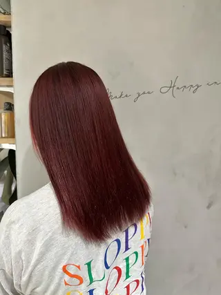 セミロング カラー 髪質改善 伊藤のヘアスタイル
