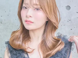 セミロング カラー 《艶髪質改善》 かのん☽⑅ ˖のヘアスタイル