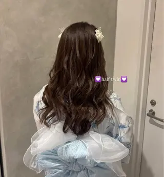 セミロング ヘアアレンジ 🍒みしろ ほたる🍒のヘアスタイル