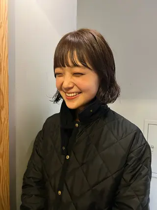 ショート ブラウンカラー 🦔🪷なりたりみのヘアスタイル