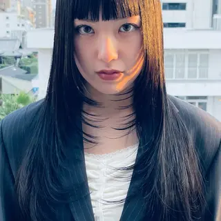 ロング 園田 渉 ◤SHIKIO◢のヘアスタイル