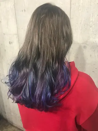セミロング カラー パーマ ヘアアレンジ メンズ キッズ ネイル マツエク・マツパ サロンドミルク 渋谷高比良のヘアスタイル