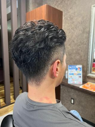 パーマ メンズ 田中大 パーマ/メンズカットのヘアスタイル