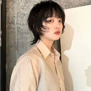 ショート パーマ ﾌﾞﾚｲｽﾞ˚✧₊⁎ ﾚｲﾔｰToriのヘアスタイル