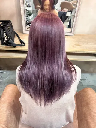 セミロング 濵﨑 理奈のヘアスタイル