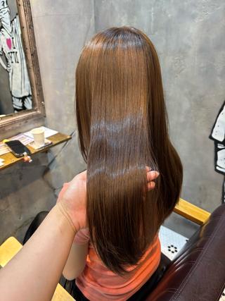 ロング カラー 田中 綾乃のヘアスタイル