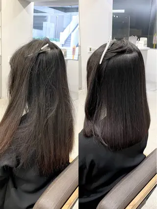 セミロング カラー パーマ 生艶髪&レイヤー🔔 渋谷お薦めNo.1✨のヘアスタイル