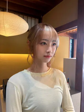 カラー ヘアアレンジ ゆるふわガーリーst yle🩰yuukaのヘアスタイル