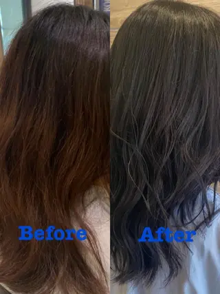 セミロング カラー メンズカット ✂️あいのヘアスタイル