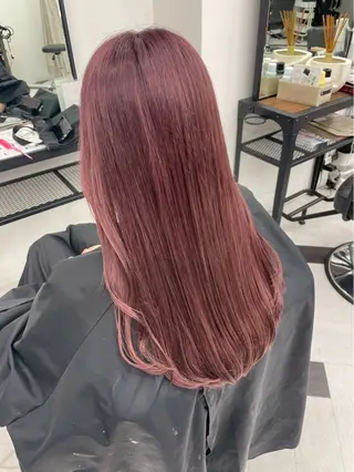 ロング カラー himari💜 酸性ストレートのヘアスタイル