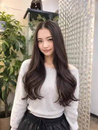 ロング パーマ hama yukiのヘアスタイル