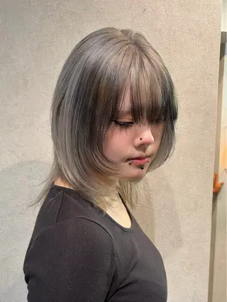 ミディアム カラー 透明感カラー🫧🎀 まりなのヘアスタイル