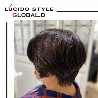 ショート カラー パーマ ヘアアレンジ メンズ キッズ ✂︎ショート、ボブ、 レイヤー🩵YUMIのヘアスタイル
