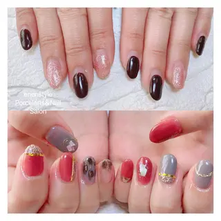 ミディアム ネイル 🐾enen style 🐾のネイルデザイン