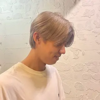 ショート カラー ヘアアレンジ メンズ 🎀レイヤー 透明感 カラーyuuri🎀のヘアスタイル