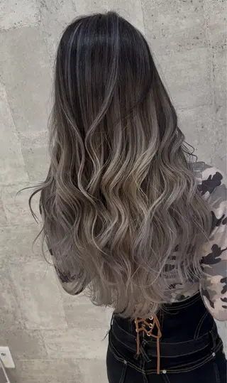 ロング カラー 小鯛 陸のヘアスタイル