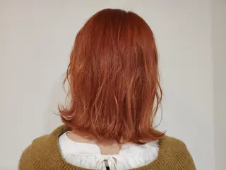 セミロング カラー パル__レイヤー/パ ーマ/デザインカラーのヘアスタイル