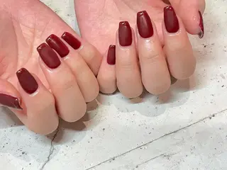 ネイル 韓国/ワンホン/長さ 出しつけ放題🎀のネイルデザイン