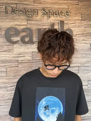 パーマ メンズ 中山 将行のヘアスタイル