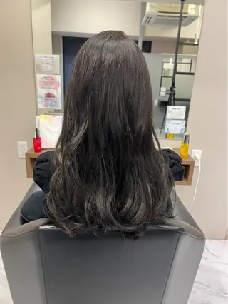 ロング カラー 骨格/顔型/伏見/ 佐藤 里菜のヘアスタイル