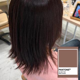 ミディアム カラー 田村 結依花のヘアスタイル