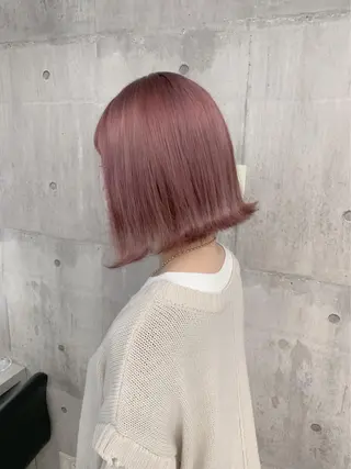 ミディアム カラー 韓国ヘア 🦋KIRA🦋のヘアスタイル