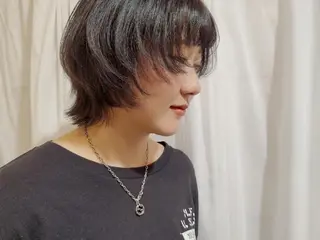 ショート カラー パル__レイヤー/パ ーマ/デザインカラーのヘアスタイル