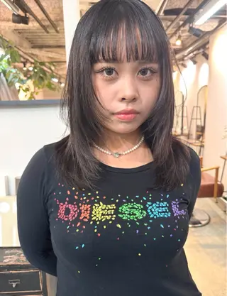 ミディアム 小野田 航己のヘアスタイル