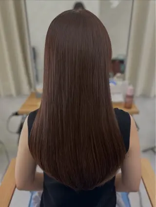 ロング カラー 髪質改善🩵縮毛矯正 代々木/木下のヘアスタイル