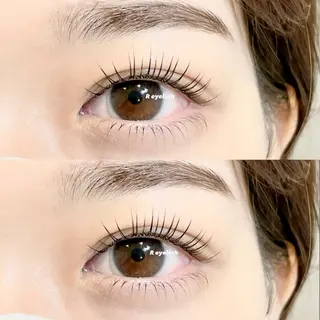 セミロング カラー パーマ ヘアアレンジ メンズ キッズ ネイル マツエク・マツパ アイブロウ 𝑹 eyelashのマツエク・マツパデザイン
