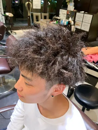 ショート パーマ メンズ hair salon　k2のヘアスタイル