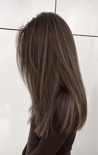 セミロング カラー 🤍NOA福島 KURUMI🤍のヘアスタイル