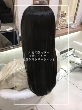 ロング カラー 縮毛矯正/髪質改善/ 艶髪ササキナツミのヘアスタイル