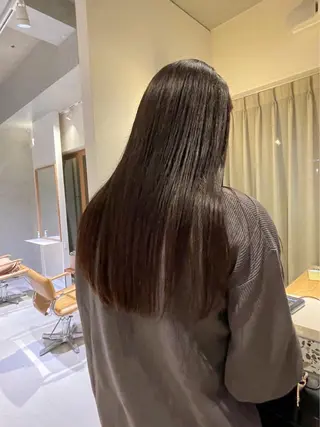 ロング パーマ🌀/縮毛🪡 透明感カラー🧊のヘアスタイル