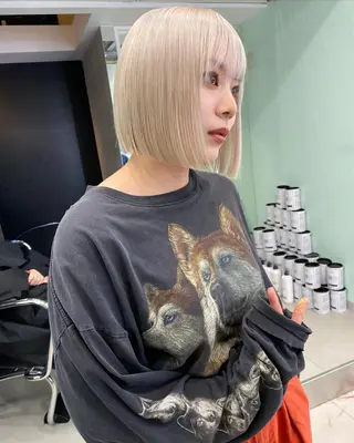 ショート カラー ヘアアレンジ SHACHU ayamiのヘアスタイル