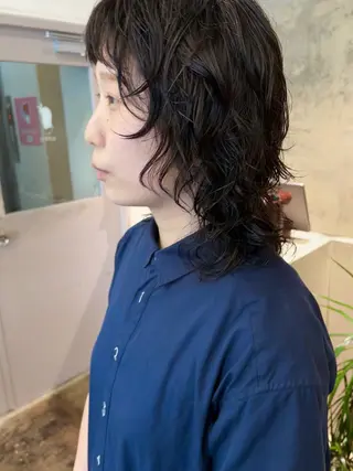 ミディアム カラー パーマ 美空🐇 レイヤー / 透明感カラー🩰のヘアスタイル