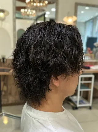 ショート パーマ メンズ 井上 武輝のヘアスタイル