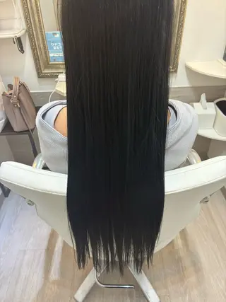 ロング カラー ✨透明感カラー✨ ☘️くすみカラー☘️のヘアスタイル