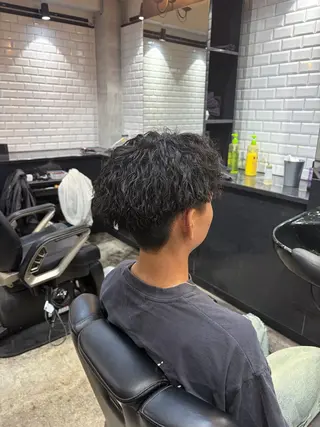 ショート パーマ メンズ メンズ専門美容師 BORDO/神谷のヘアスタイル