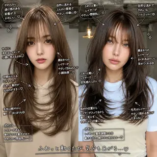 ロング 縮毛矯正/レイヤー カット⭐️SHOTAのヘアスタイル
