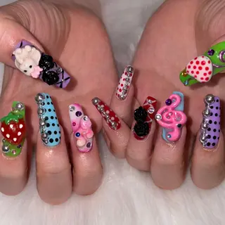ネイル 🍓個性派ネイル🎶 /Komachi❤️のネイルデザイン