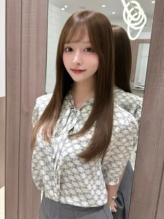ロング カラー 上品ヘア🤍顔周り/ レイヤー✨/林遼一郎のヘアスタイル