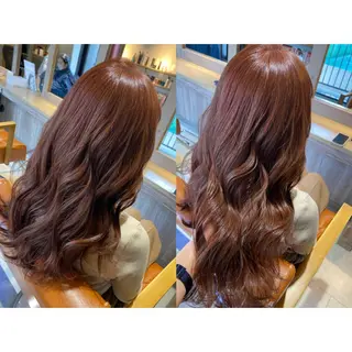 カラー 🩵盛れる顔周り/ 艶カラーemi🩵のヘアスタイル