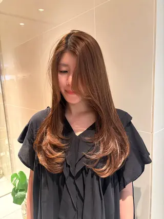 ロング 【パーマ🌀/暖色カ ラー🍷】ななこ🌴のヘアスタイル