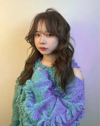 セミロング カラー 🌎カット＆Wカラー 🌎KANAMIのヘアスタイル