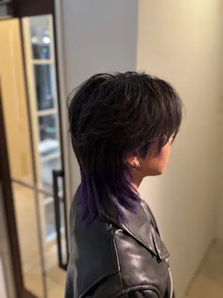 カラー メンズ 日比 海夏太のヘアスタイル