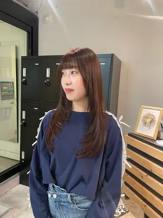 ロング カラー 久保田 千尋のヘアスタイル